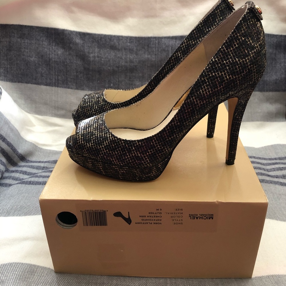 Michael Kors York Platform Cheetah Pumps